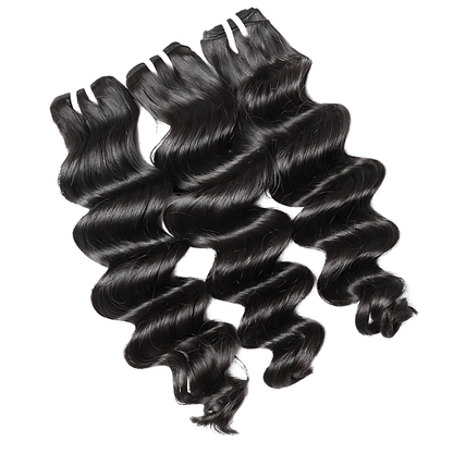 Virgin Brazilian Loose Deep Human Hair Bundle Deals - PHC