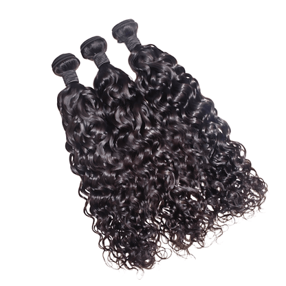 Virgin Brazilian Natural Wavy Human Hair Bundle Deals - PHC