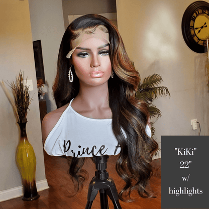 13X4 Lace Frontal Wig. Chinese Remy Body Wave "KiKi" - PHC