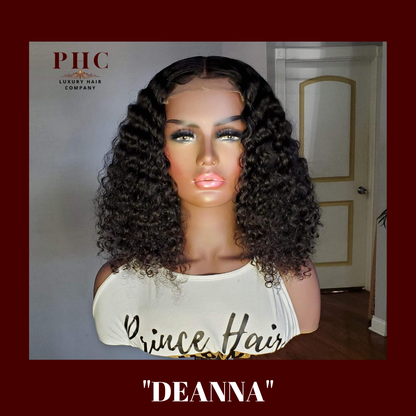 "Deanna" Malaysian Deep Curly 4x4 Closure Wig