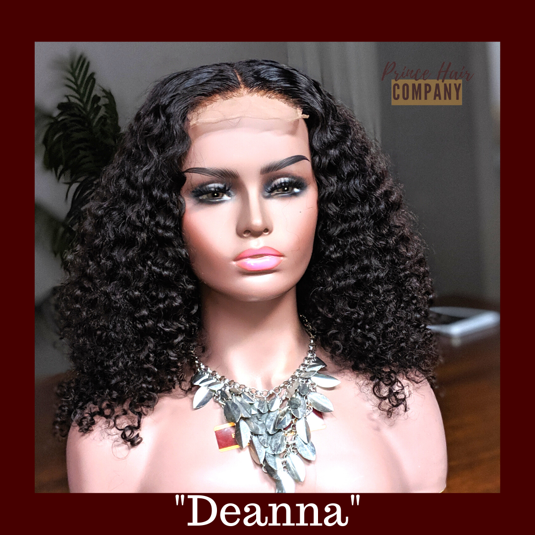 "Deanna" Malaysian Deep Curly 4x4 Closure Wig
