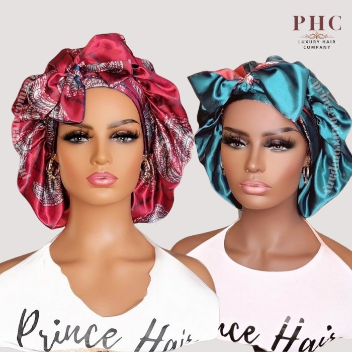 Reversible Hair Bonnet - 22in-32in – Tiara's Crown Collection