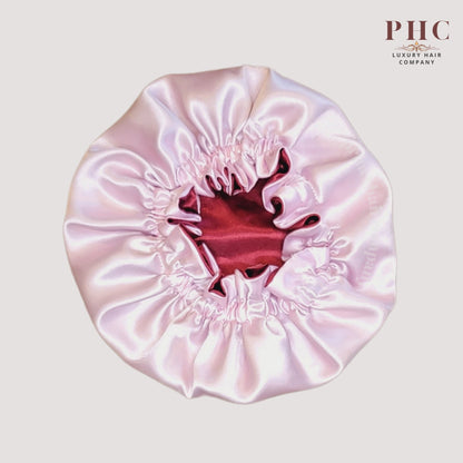 Burgundy & Pink Mommy and Me Bonnets - PHC