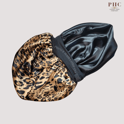 Cheetah Print Wide Band Bonnet (Sm/Med Cap Size) - PHC