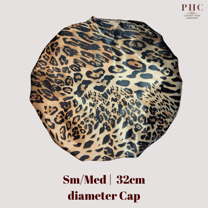 Cheetah Print Wide Band Bonnet (Sm/Med Cap Size) - PHC