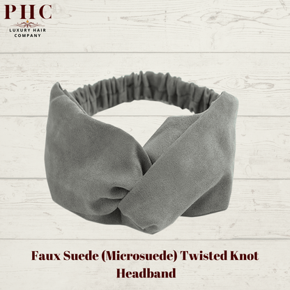 Faux Suede Twisted Knot Headband - PHC
