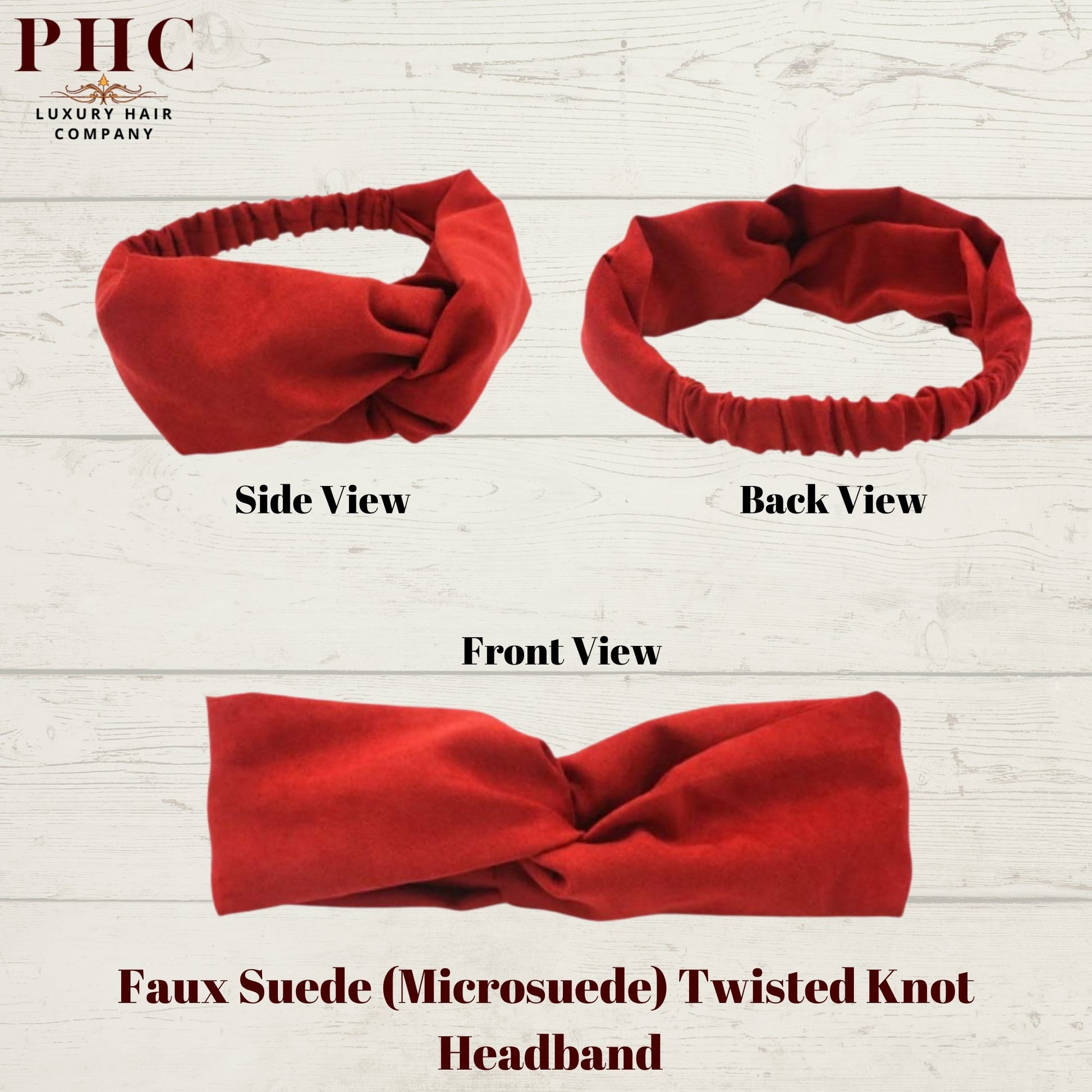 Faux Suede Twisted Knot Headband - PHC