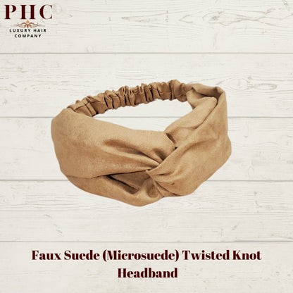 Faux Suede Twisted Knot Headband - PHC