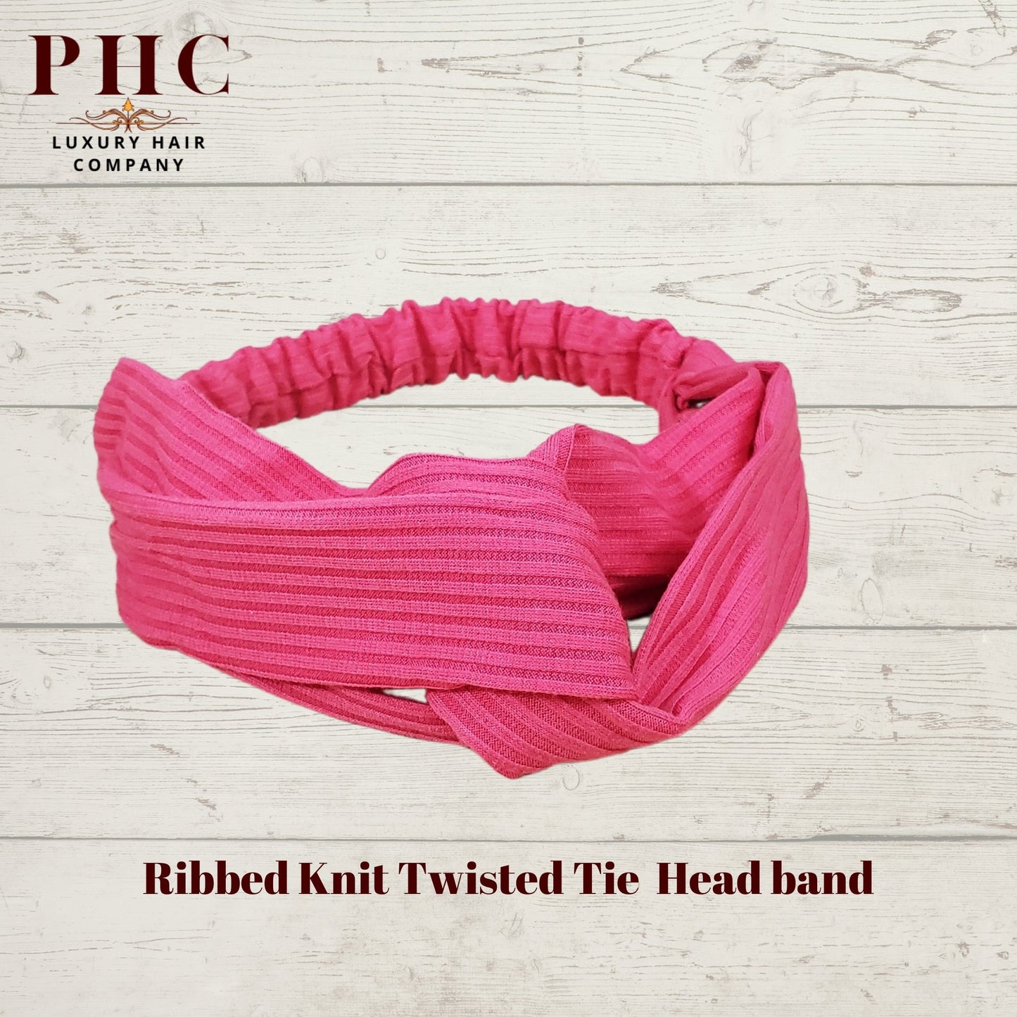 Ribbed Knit Twisted Knot Headband - PHC