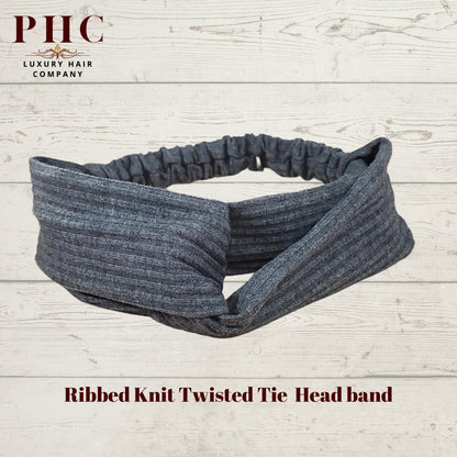 Ribbed Knit Twisted Knot Headband - PHC