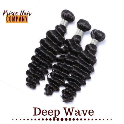 Virgin Brazilian Deep Wave Human Hair Bundle Deals - PHC