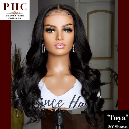 Virgin Brazilian Human Hair 4x4 HD Glueless Body Wave Closure Wig - PHC