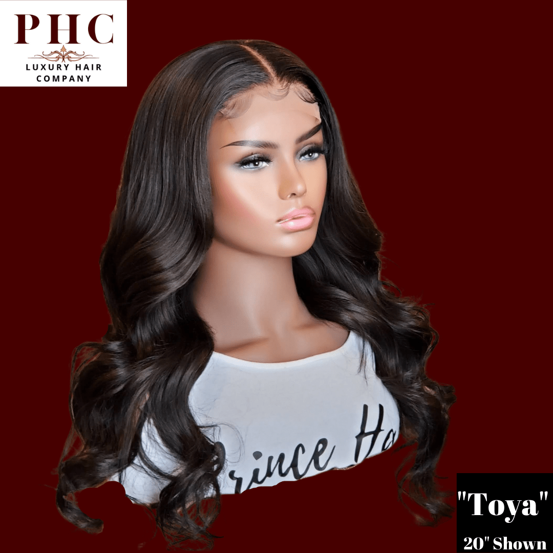 Virgin Brazilian Human Hair 4x4 HD Glueless Body Wave Closure Wig - PHC