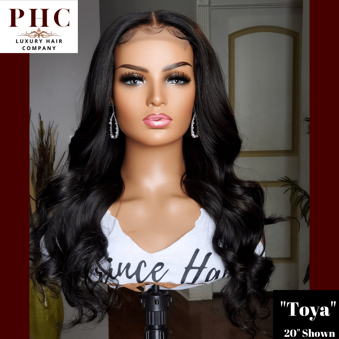 Virgin Brazilian Human Hair 4x4 HD Glueless Body Wave Closure Wig - PHC