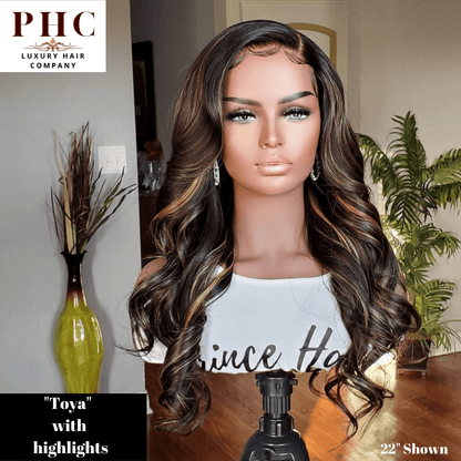 Virgin Brazilian Human Hair 4x4 HD Glueless Body Wave Closure Wig - PHC