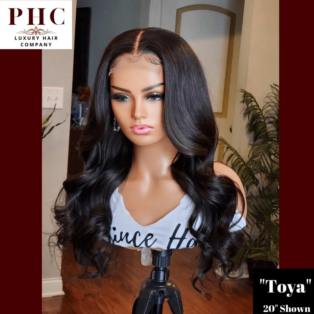 Virgin Brazilian Human Hair 4x4 HD Glueless Body Wave Closure Wig - PHC