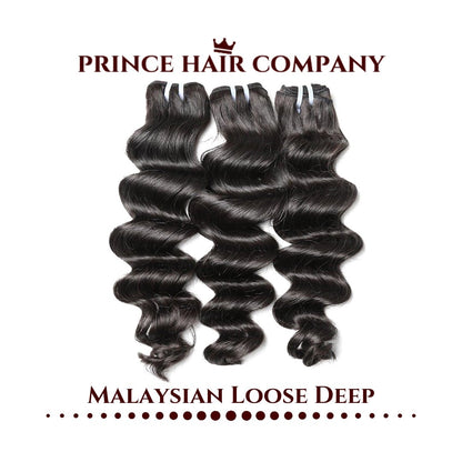 Virgin Brazilian Loose Deep Human Hair Bundle Deals - PHC