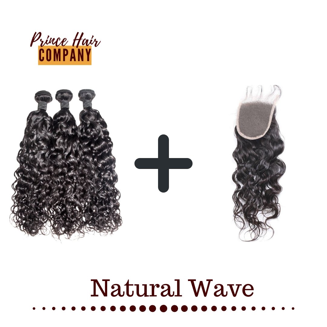 Virgin Brazilian Natural Wavy Human Hair Bundle Deals - PHC